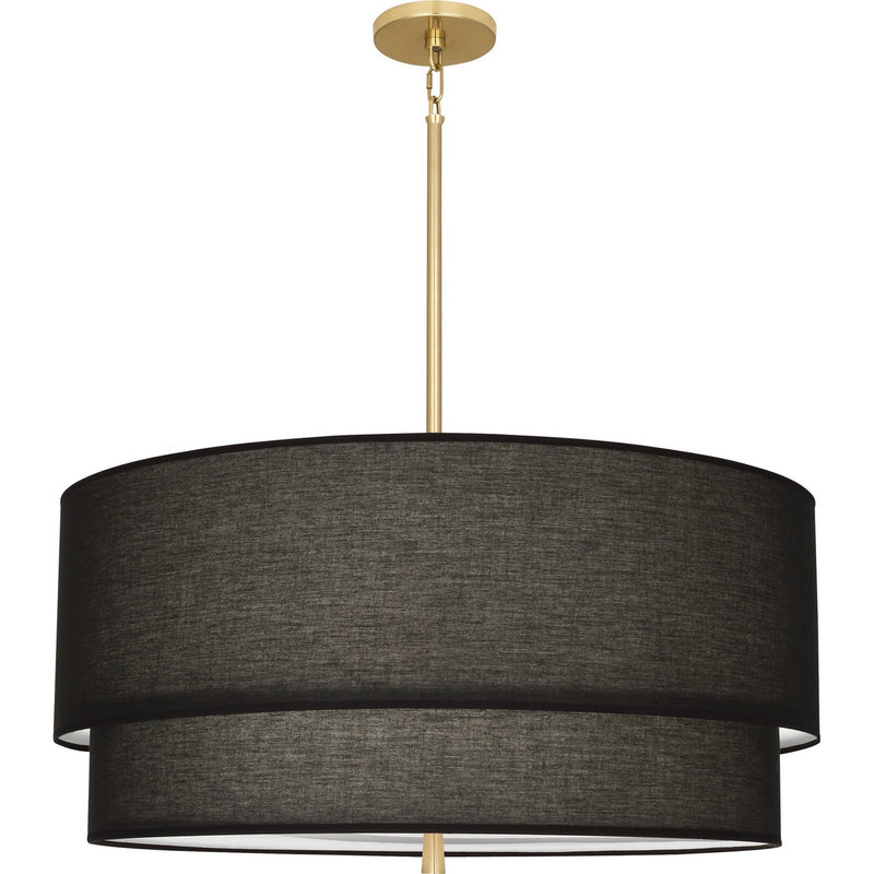 Robert Abbey RB139 Three Light Pendant, Modern Brass