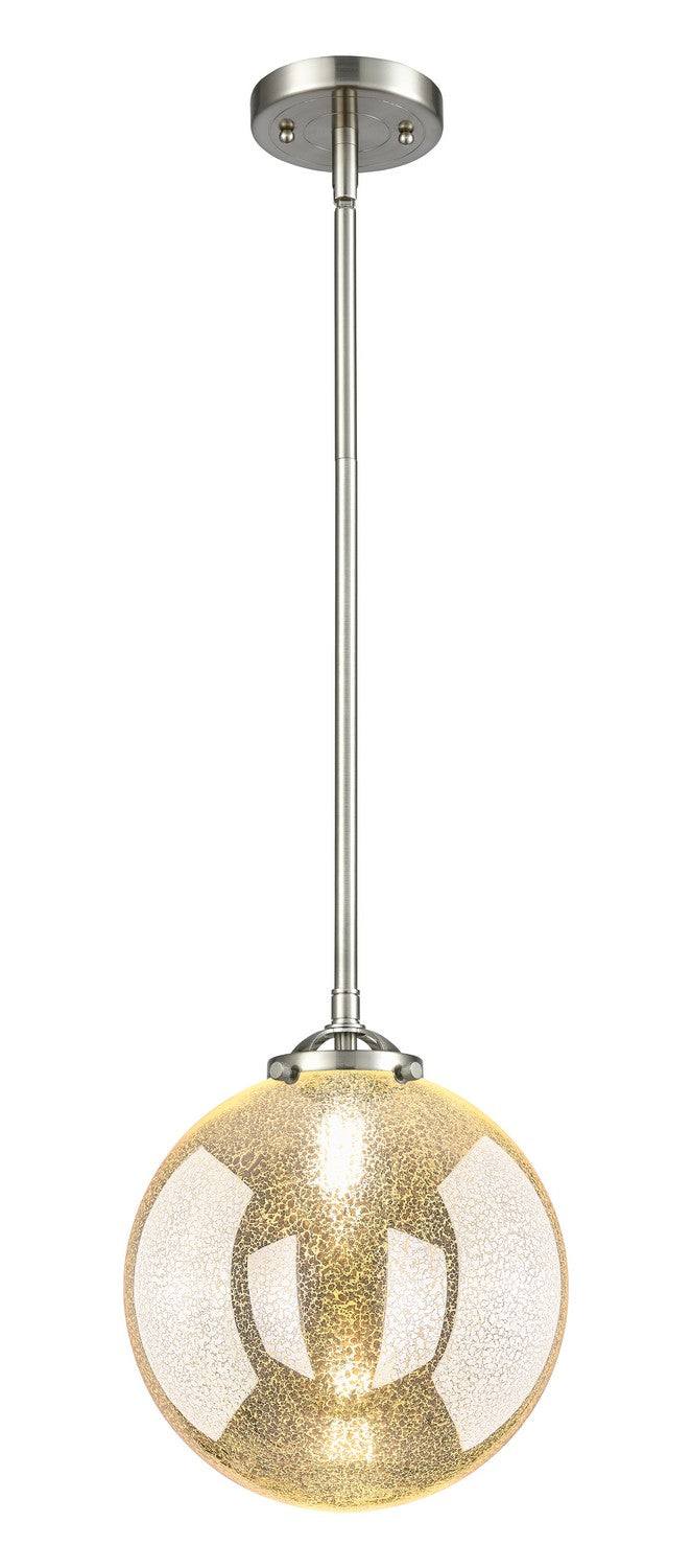 Innovations 284-1S-SN-G208-10 One Light Mini Pendant, Brushed Satin Nickel