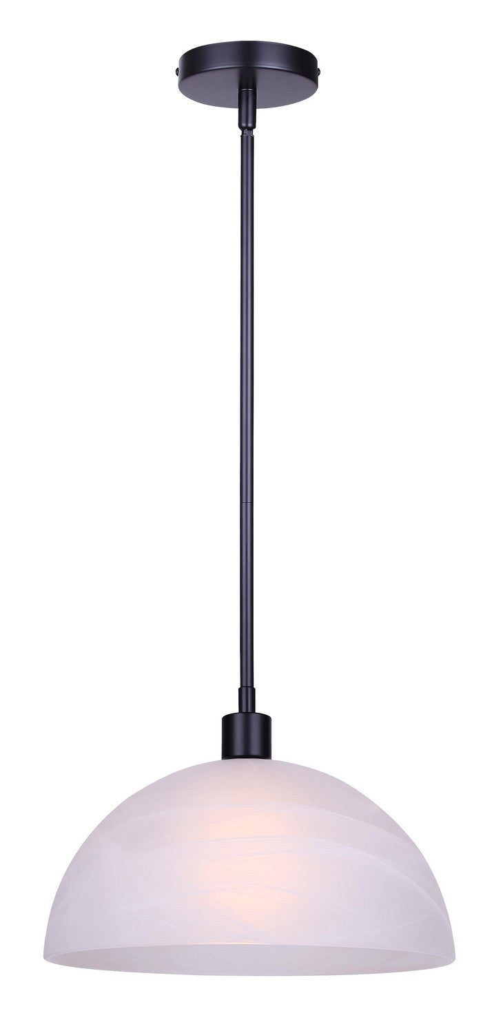 Canarm IPL2260B01BK13 One Light Pendant, Matte Black