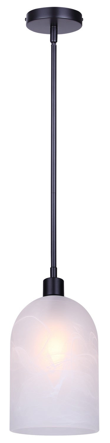Canarm IPL2260B01BK7 One Light Pendant, Matte Black