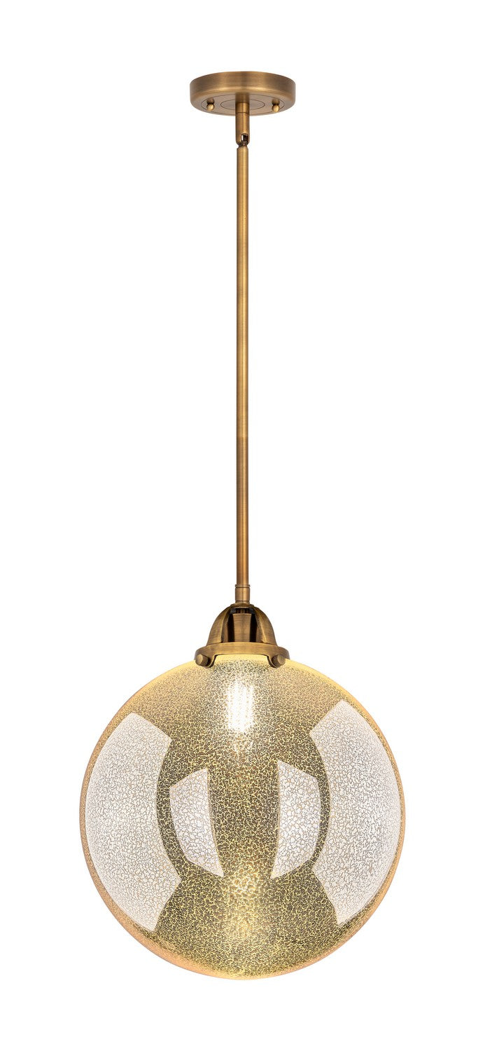 Innovations 288-1S-BB-G208-12 One Light Mini Pendant, Brushed Brass