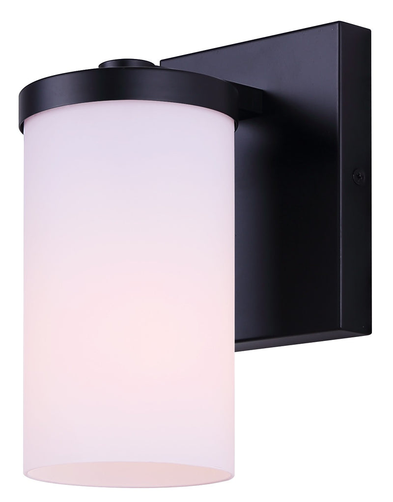 Canarm IVL1234A01BK-FO One Light Wall Sconce, Matte Black