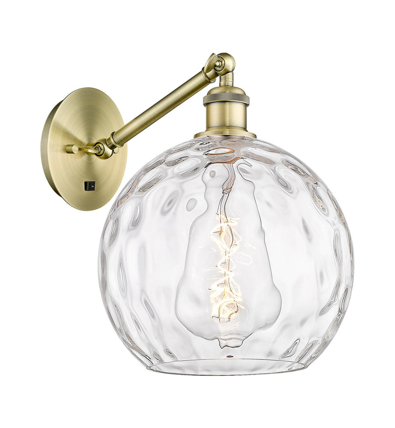Innovations 317-1W-AB-G1215-10 One Light Wall Sconce, Antique Brass