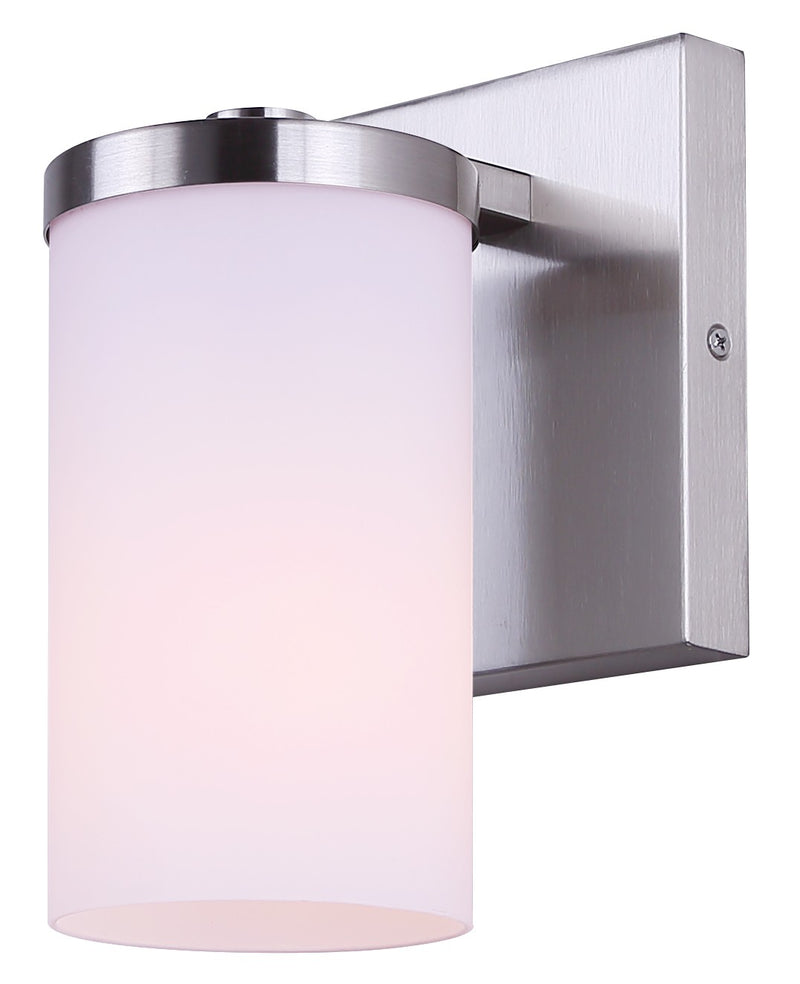Canarm IVL1234A01BN-FO One Light Wall Sconce, Brushed Nickel