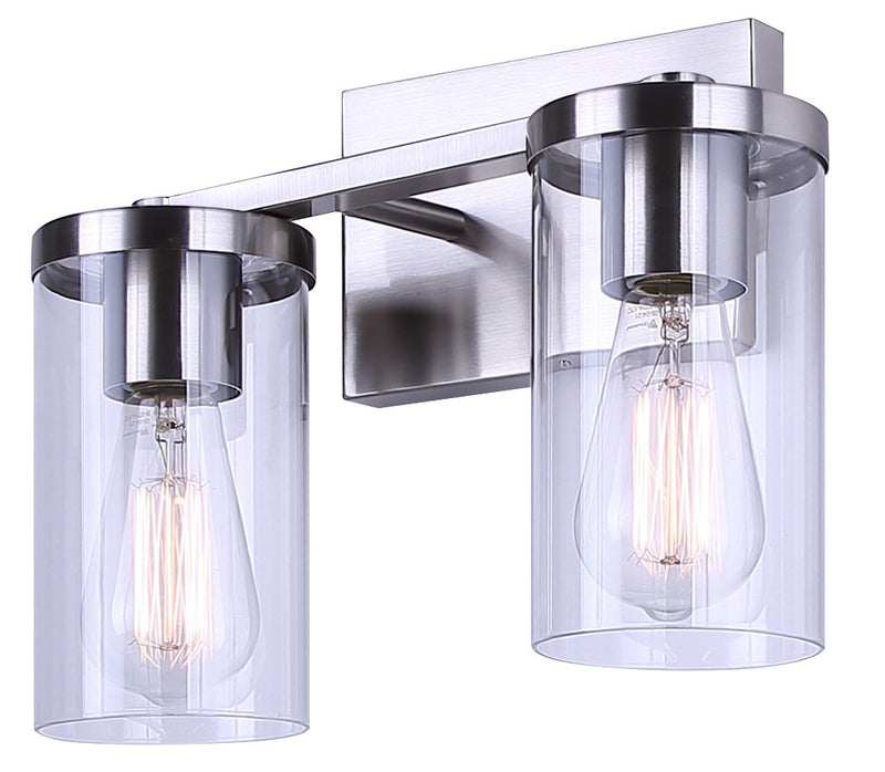 Canarm IVL1234A02BN Two Light Vanity, Brushed Nickel