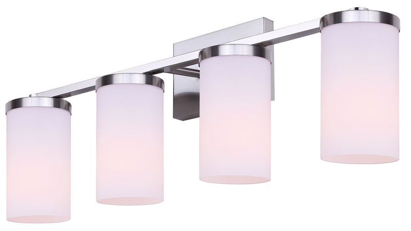 Canarm IVL1234A04BN-FO Four Light Vanity, Brushed Nickel