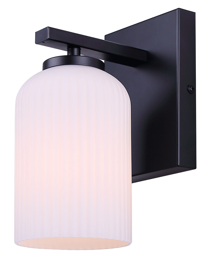 Canarm IVL1241A01BK One Light Wall Sconce, Matte Black