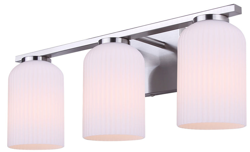 Canarm IVL1241A03BN Three Light Vanity, Brushed Nickel