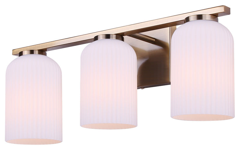 Canarm IVL1241A03GD Three Light Vanity, Gold