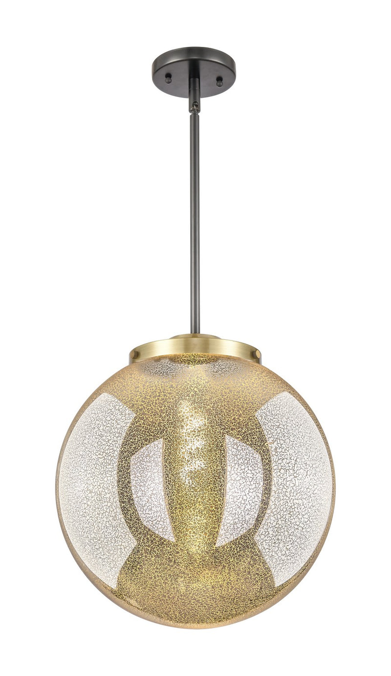 Innovations 221-1S-BAB-G208-14 One Light Pendant, Black Antique Brass