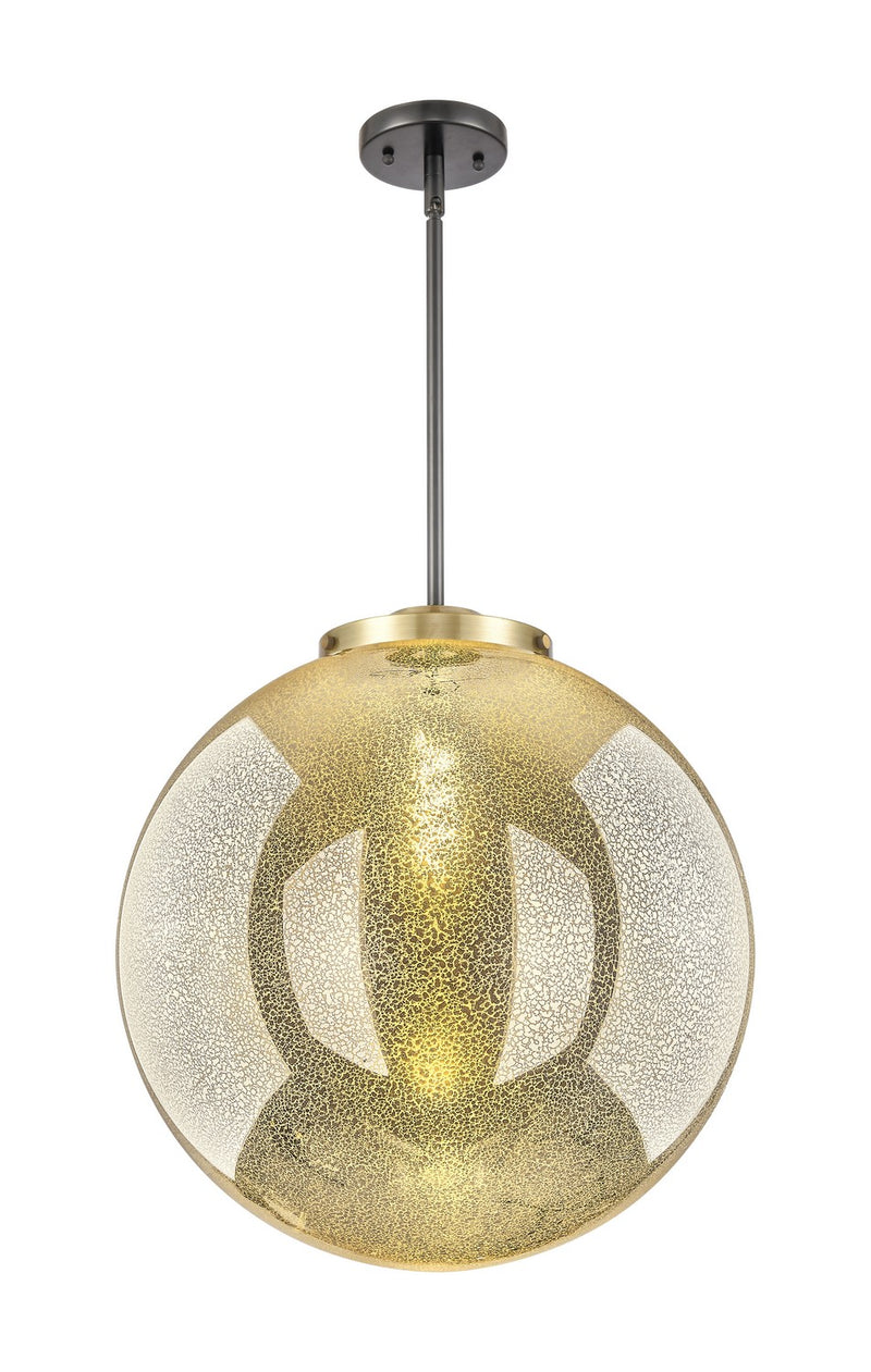Innovations 221-1S-BAB-G208-18 One Light Pendant, Black Antique Brass