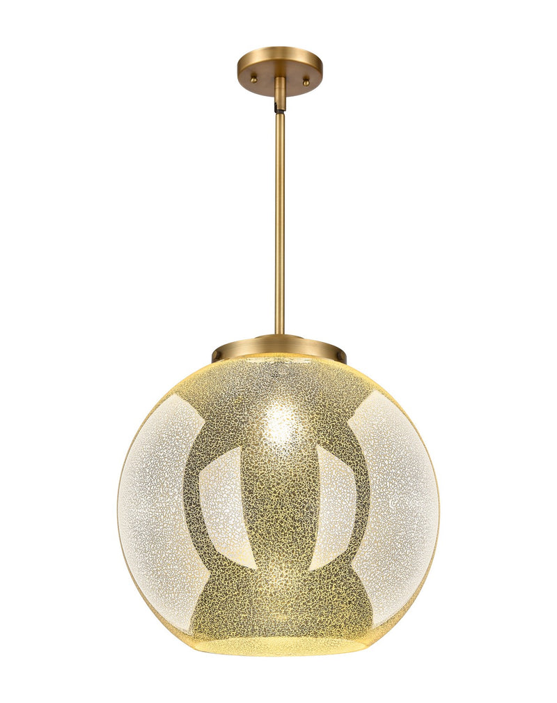 Innovations 221-1S-BB-G128-16 One Light Pendant, Brushed Brass