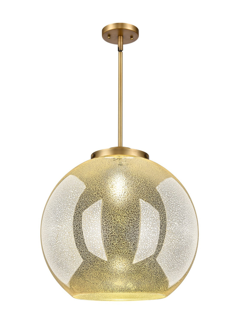 Innovations 221-1S-BB-G128-18 One Light Pendant, Brushed Brass