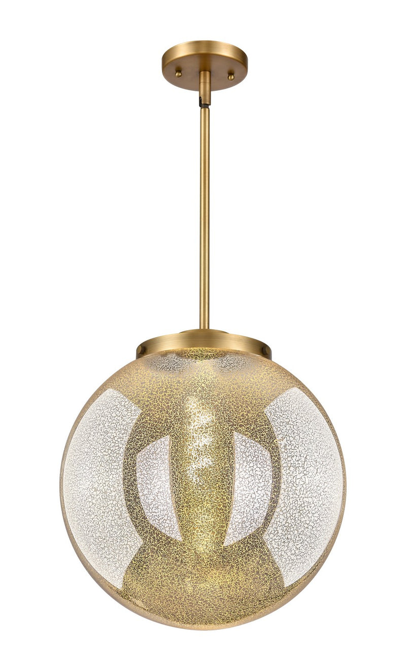 Innovations 221-1S-BB-G208-14 One Light Pendant, Brushed Brass