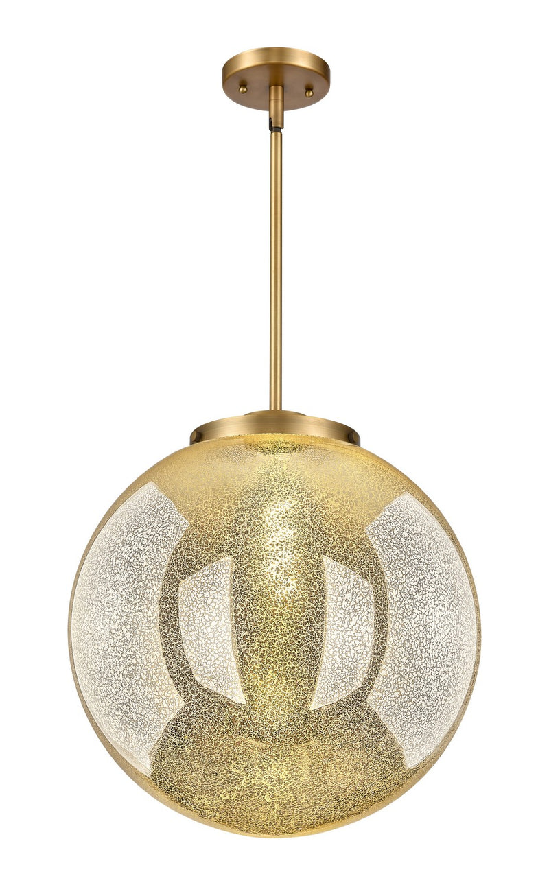 Innovations 221-1S-BB-G208-16 One Light Pendant, Brushed Brass