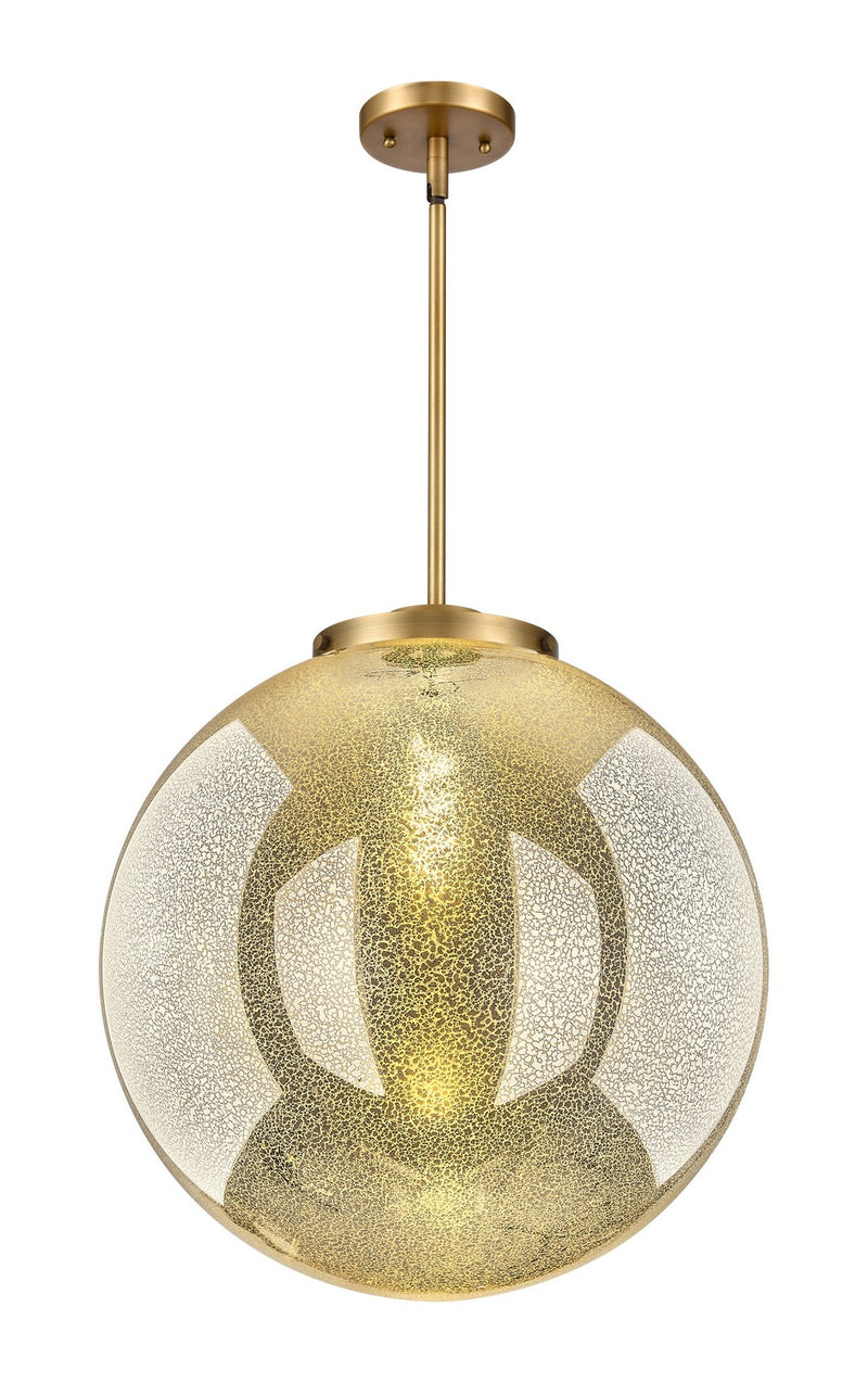 Innovations 221-1S-BB-G208-18 One Light Pendant, Brushed Brass