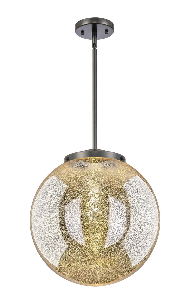 Innovations 221-1S-BK-G208-14 One Light Pendant, Matte Black