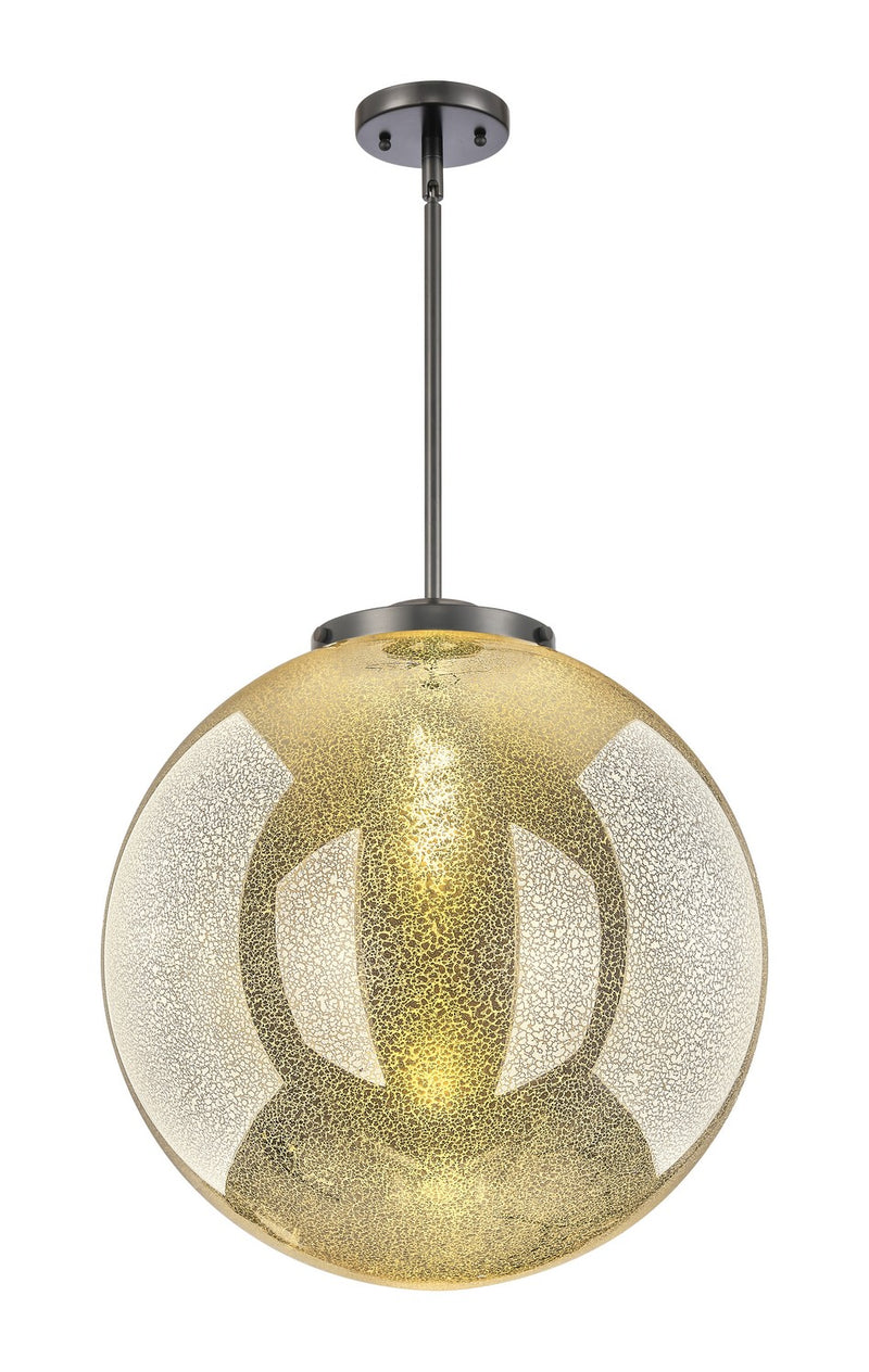 Innovations 221-1S-BK-G208-18 One Light Pendant, Matte Black