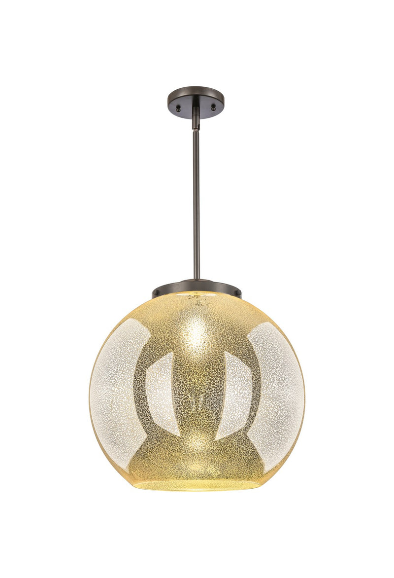 Innovations 221-1S-OB-G128-18 One Light Pendant, Oil Rubbed Bronze