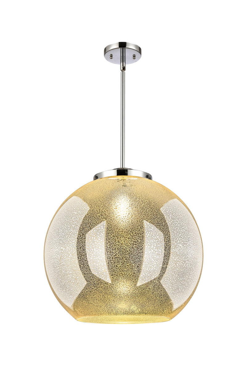 Innovations 221-1S-PC-G128-18 One Light Pendant, Polished Chrome