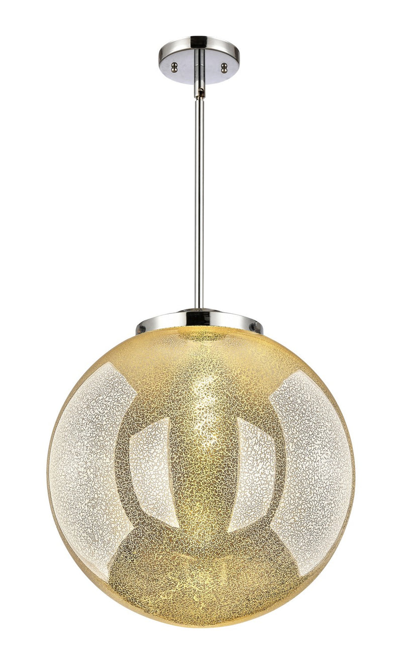 Innovations 221-1S-PC-G208-16 One Light Pendant, Polished Chrome