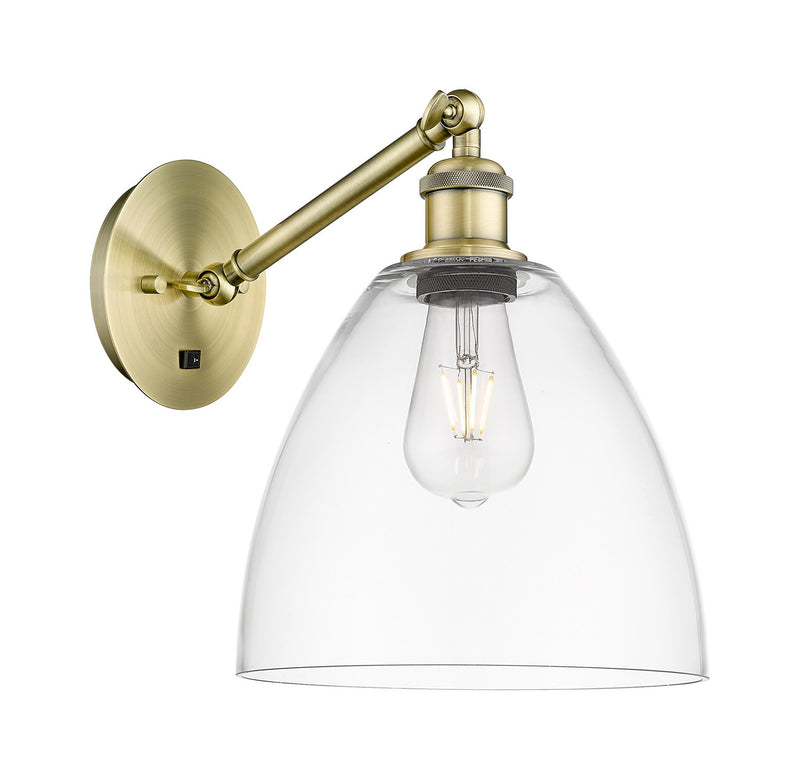 Innovations 317-1W-AB-GBD-92 One Light Wall Sconce, Antique Brass