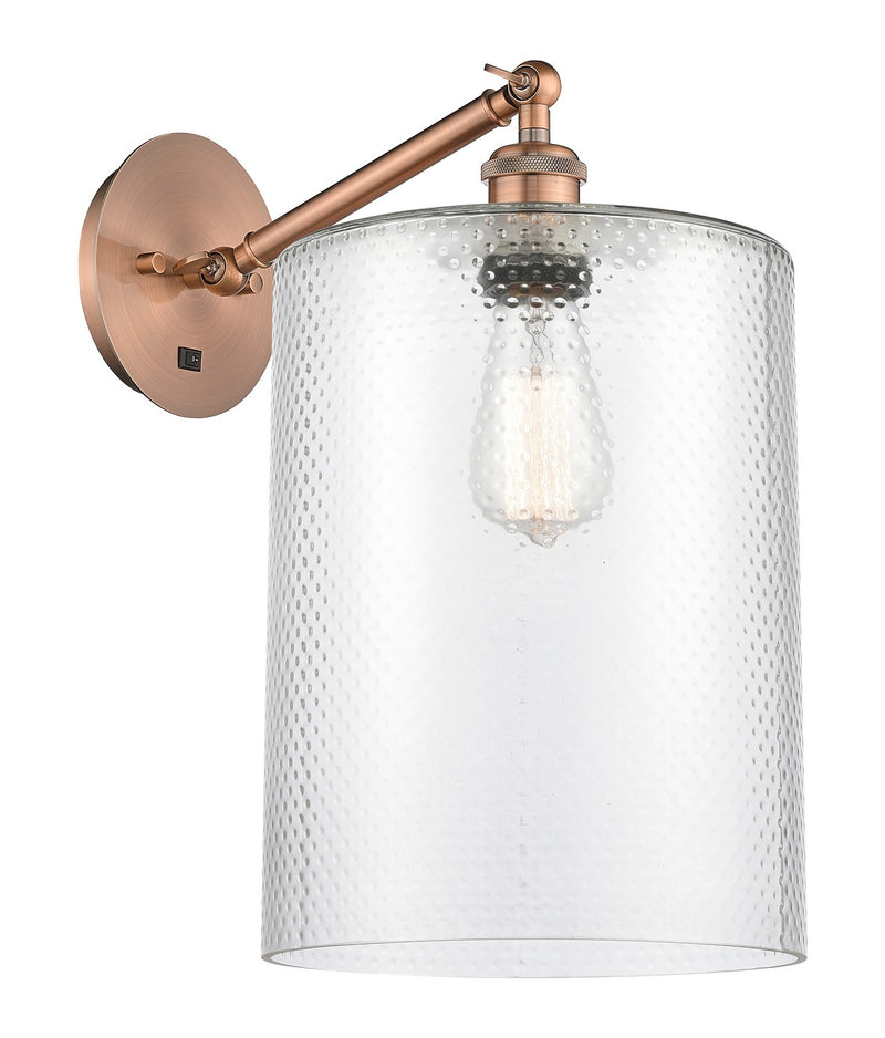 Innovations 317-1W-AC-G112-L One Light Wall Sconce, Antique Copper
