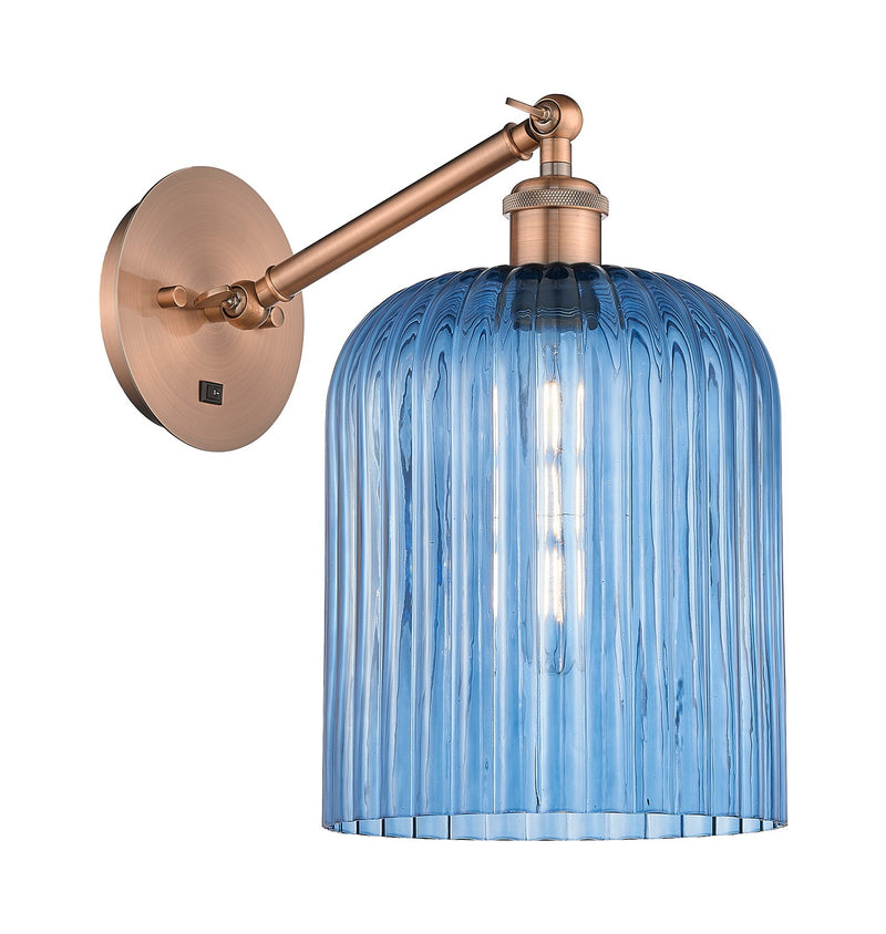 Innovations 317-1W-AC-G559-8BL One Light Wall Sconce, Antique Copper