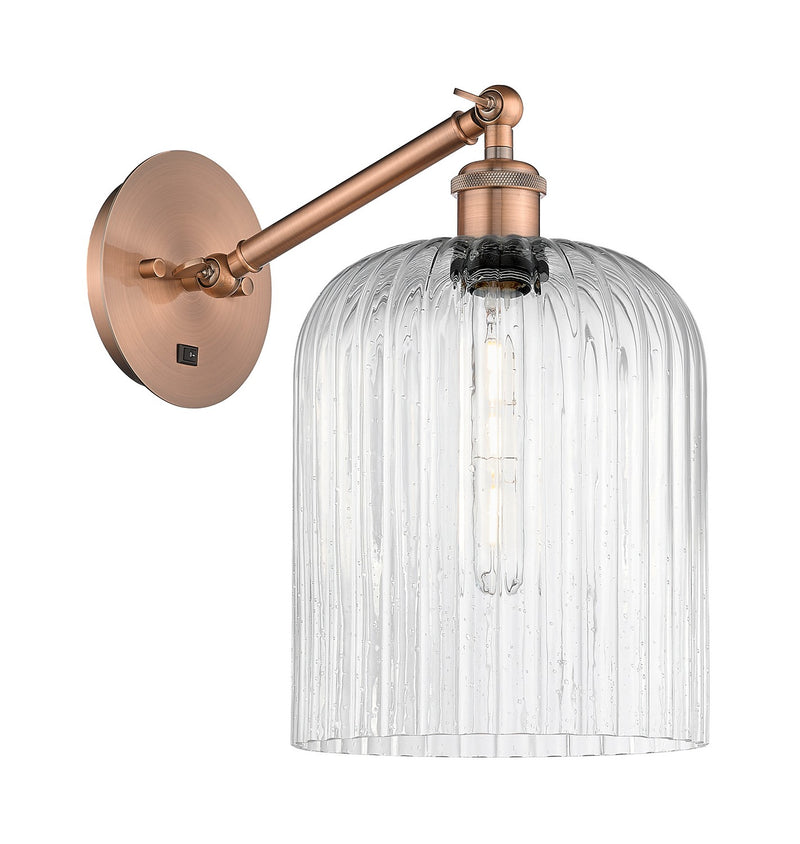 Innovations 317-1W-AC-G559-8SDY One Light Wall Sconce, Antique Copper