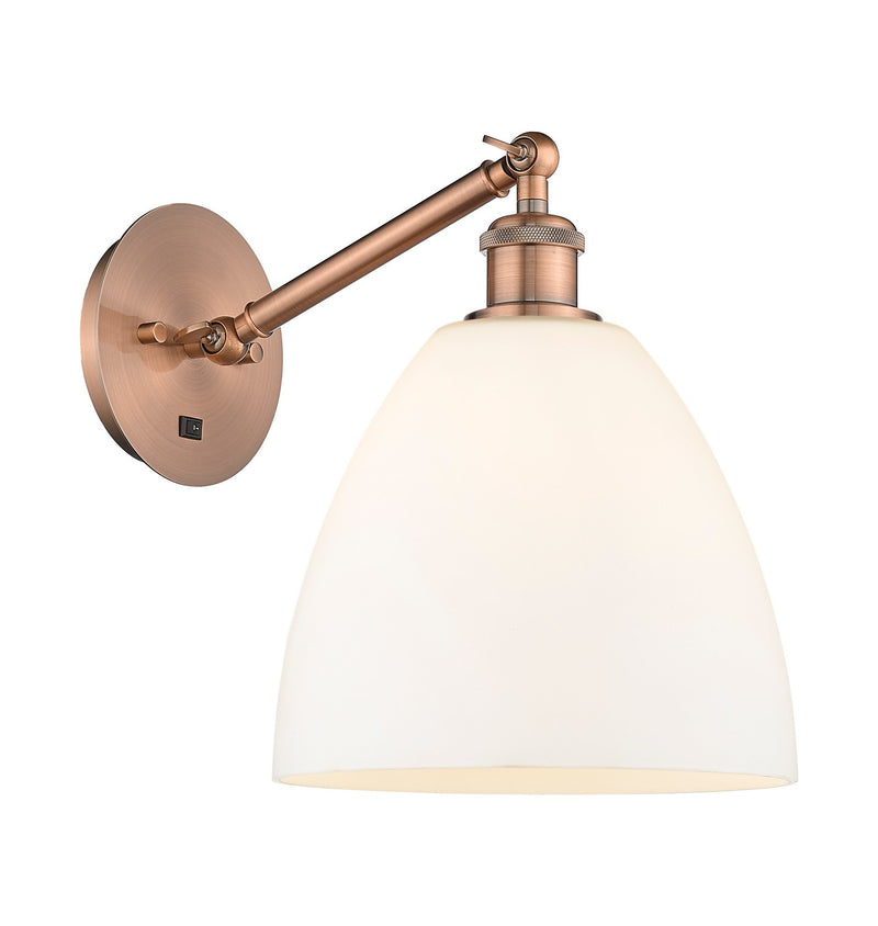 Innovations 317-1W-AC-GBD-91 One Light Wall Sconce, Antique Copper