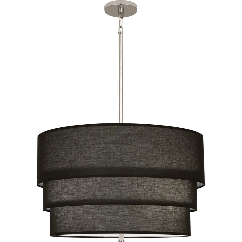 Robert Abbey RB142 Three Light Pendant, Polished Nickel