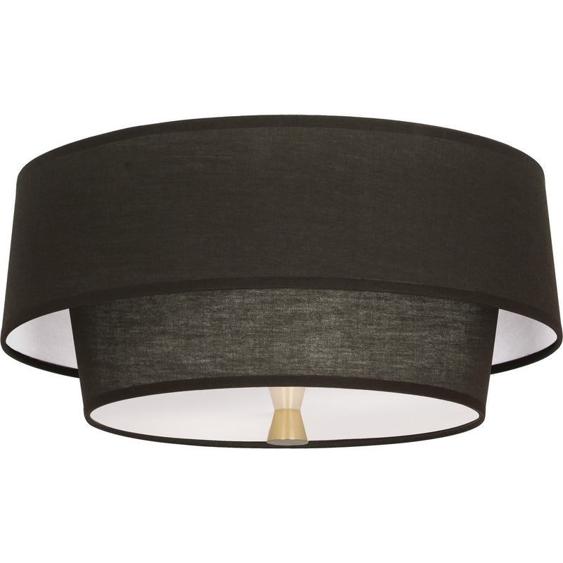 Robert Abbey RB143 Two Light Flushmount, Modern Brass