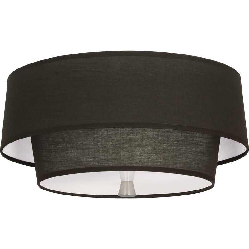 Robert Abbey RB144 Two Light Flushmount, Polished Nickel