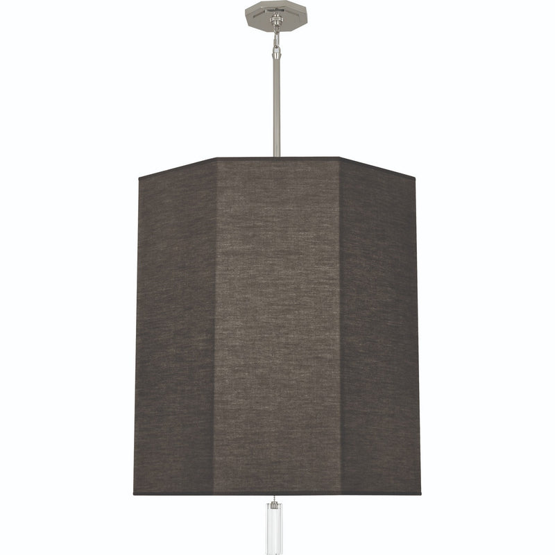 Robert Abbey RB203 Six Light Pendant, Polished Nickel w/ Clear Crystal
