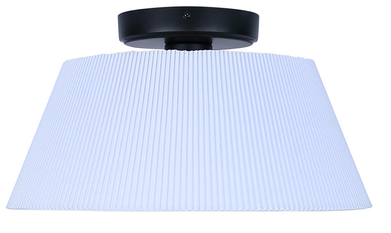 Canarm IFM1201A13BK One Light Flush Mount, Black