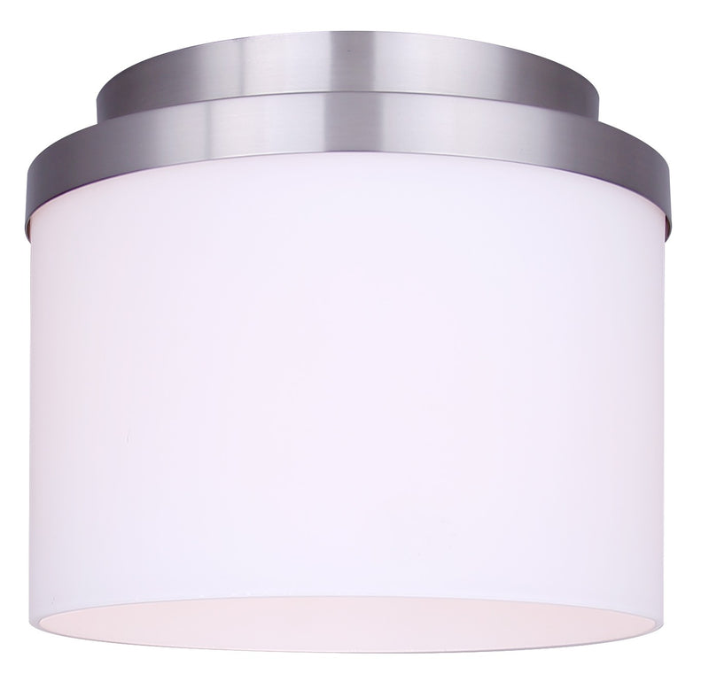 Canarm IFM1234A09BN-FO One Light Flush Mount, Brushed Nickel