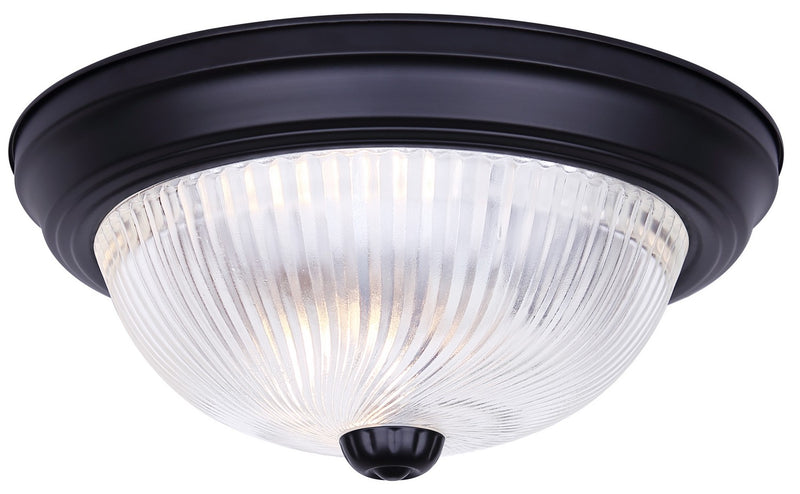 Canarm IFM211TMBK-CR One Light Flush Mount, Matte Black