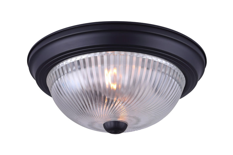 Canarm IFM213MBK-RGC Two Light Flush Mount, Matte Black