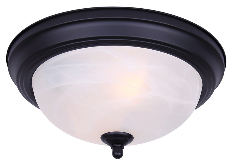 Canarm IFM411MBK Two Light Flush Mount, Matte Black