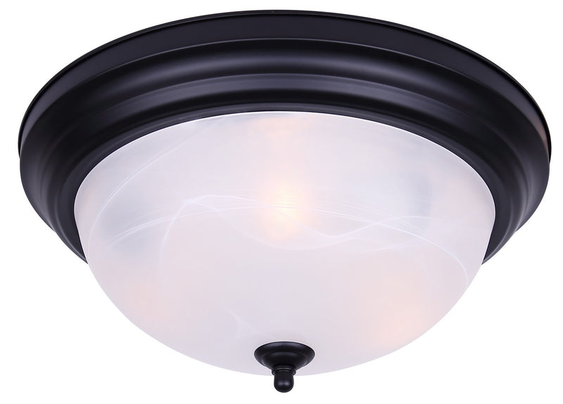 Canarm IFM415MBK Three Light Flush Mount, Matte Black