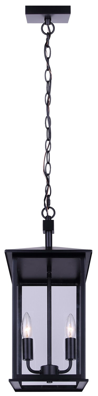Canarm IOL769BK Two Light Outdoor Pendant, Matte Black