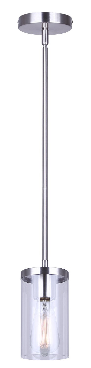 Canarm IPL1234A01BN One Light Pendant, Brushed Nickel