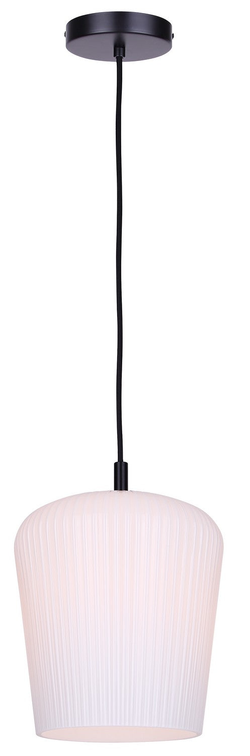 Canarm IPL1249A01BK-OR One Light Pendant, Matte Black