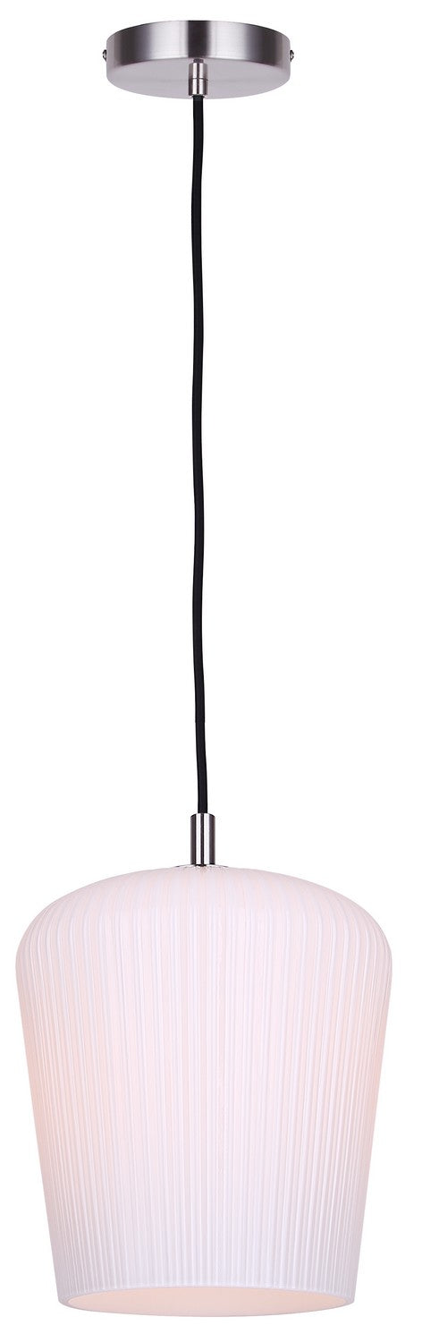 Canarm IPL1249A01BN-OR One Light Pendant, Brushed Nickel