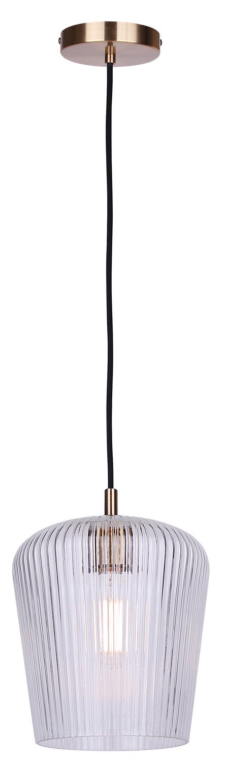 Canarm IPL1249A01GD-CR One Light Pendant, Gold