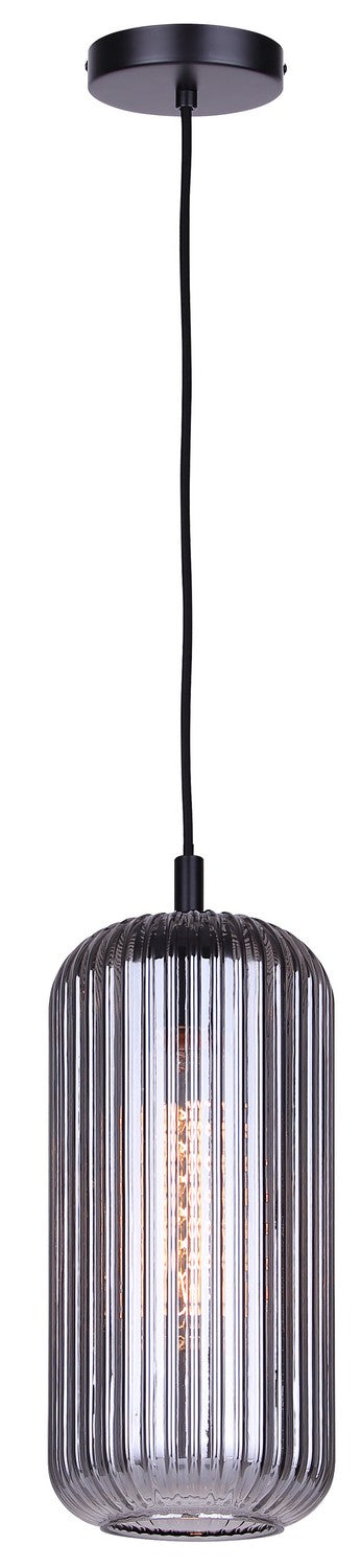 Canarm IPL1250A01BK-SR One Light Pendant, Matte Black