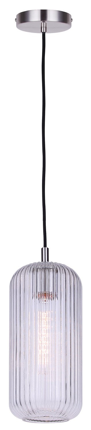 Canarm IPL1250A01BN-CR One Light Pendant, Brushed Nickel