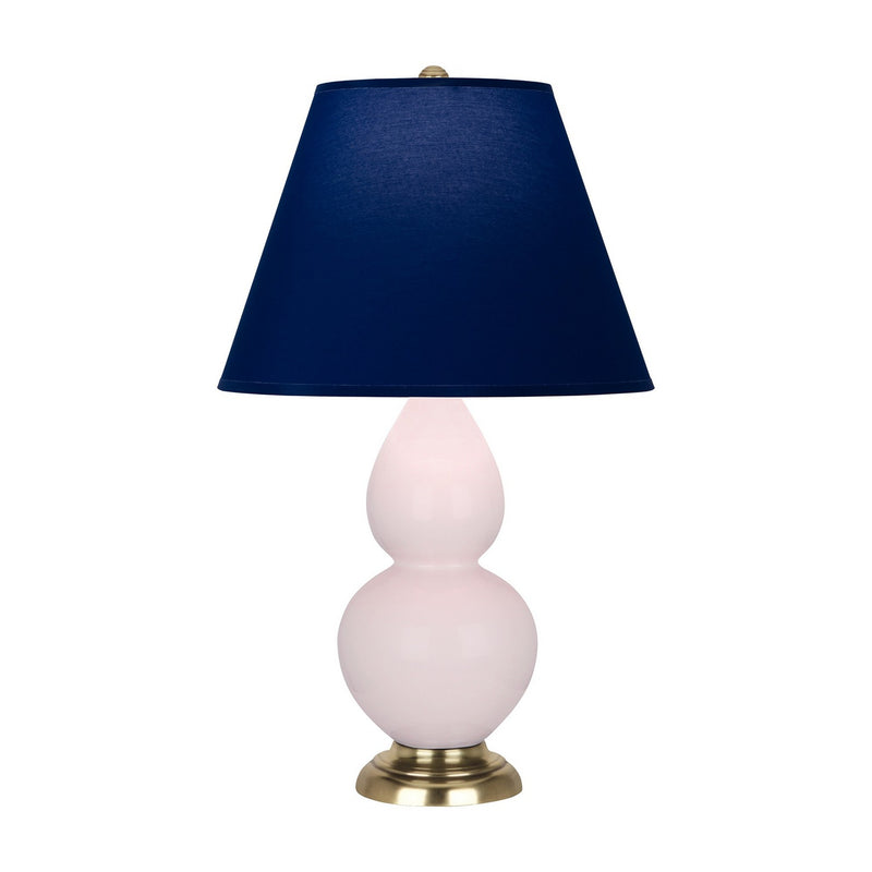 Robert Abbey RW10N One Light Accent Lamp, Rose Water Glazed Ceramic w/Antique Natural Brass