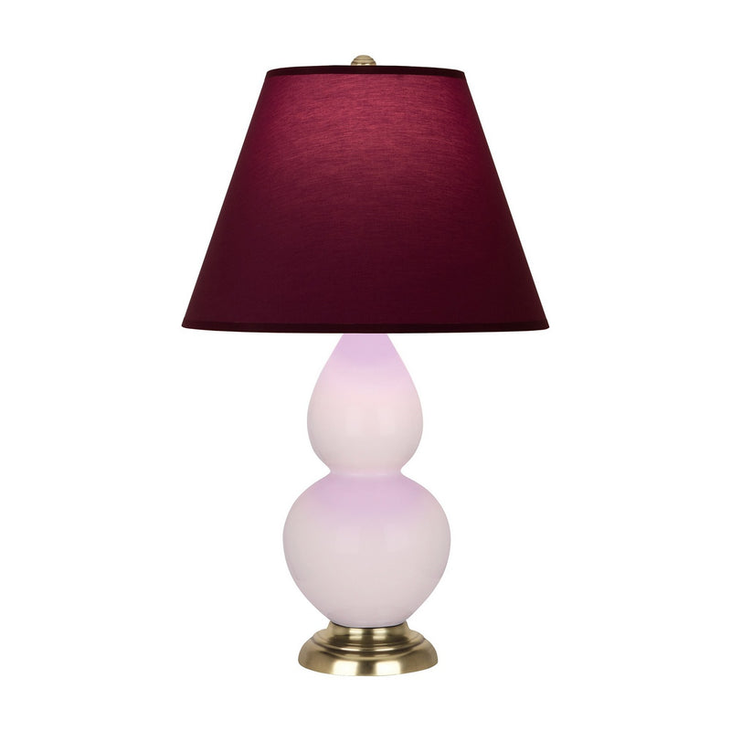 Robert Abbey RW10P One Light Accent Lamp, Rose Water Glazed Ceramic w/Antique Natural Brass
