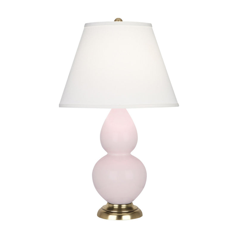 Robert Abbey RW10X One Light Accent Lamp, Rose Water Glazed Ceramic w/Antique Natural Brass